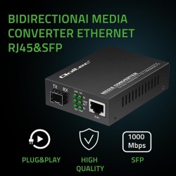 Dwukierunkowy Media Konwerter SWITCH Ethernet 1x RJ45 1x SFP… | PartsPC.pl