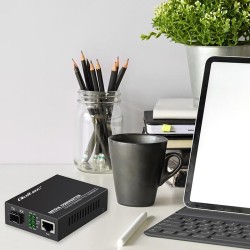 Dwukierunkowy Media Konwerter SWITCH Ethernet 1x RJ45 1x SFP… | PartsPC.pl
