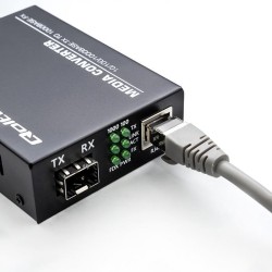 Dwukierunkowy Media Konwerter SWITCH Ethernet 1x RJ45 1x SFP… | PartsPC.pl
