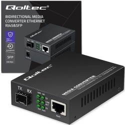 Dwukierunkowy Media Konwerter SWITCH Ethernet 1x RJ45 1x SFP… | PartsPC.pl