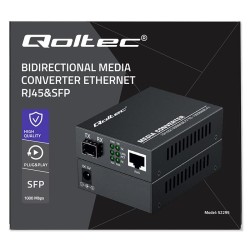 Dwukierunkowy Media Konwerter SWITCH Ethernet 1x RJ45 1x SFP… | PartsPC.pl
