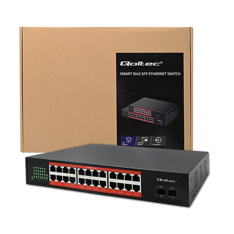 Switch niezarządzalny Qoltec przełącznik sieciowy Gigabit Et… | PartsPC.pl