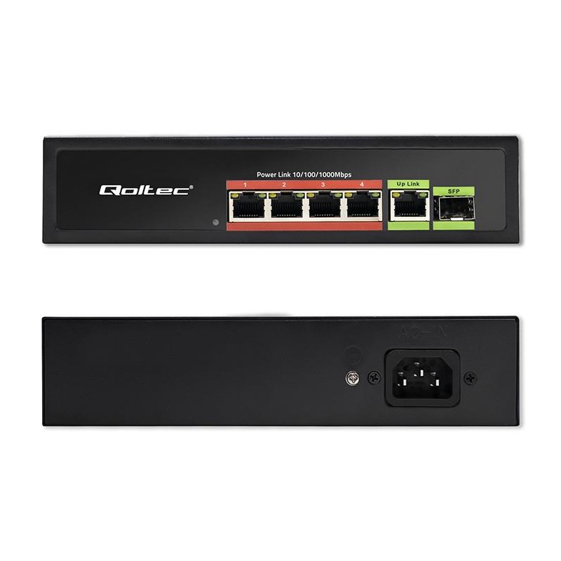 Przełącznik sieciowy SWITCH FAST ETHERNET PoE 4x RJ45 PoE 1x… | PartsPC.pl