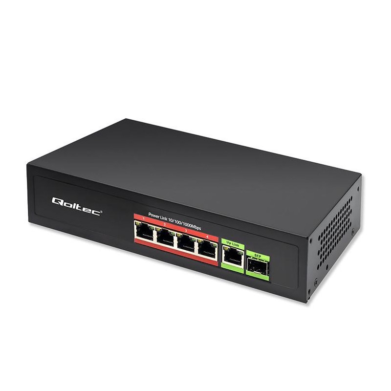 Przełącznik sieciowy SWITCH FAST ETHERNET PoE 4x RJ45 PoE 1x… | PartsPC.pl