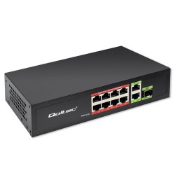 Przełącznik sieciowy SWITCH FAST Ethernet 8x RJ45 PoE 2x RJ4… | PartsPC.pl