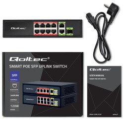 Przełącznik sieciowy SWITCH FAST Ethernet 8x RJ45 PoE 2x RJ4… | PartsPC.pl