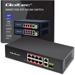 Przełącznik sieciowy SWITCH FAST Ethernet 8x RJ45 PoE 2x RJ4… | PartsPC.pl