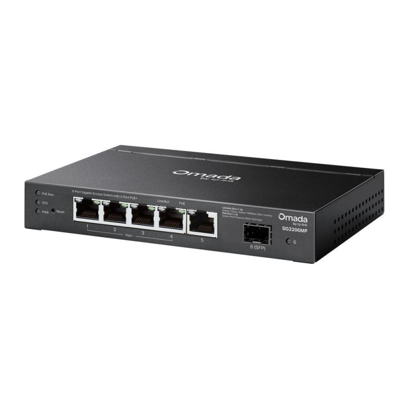 Switch zarządzalny TP-Link Omada SG2206MP 4x1GbE PoE+ 1x1GbE… | PartsPC.pl