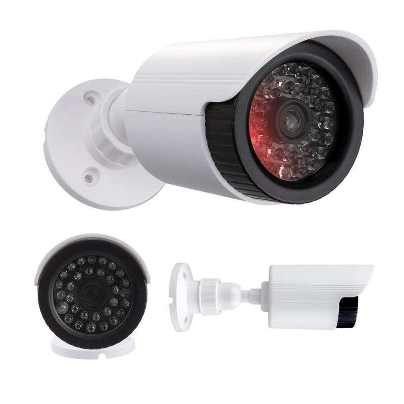 Atrapa kamery tubowej Maclean IR1800 W, diody IR LED, biała,… | PartsPC.pl