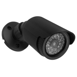 Atrapa kamer tubowych, zestaw dwóch, diody IR LED, czarne, z… | PartsPC.pl