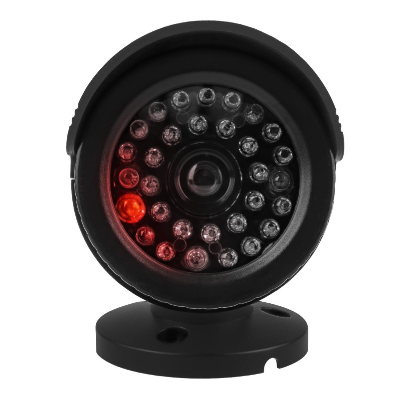 Atrapa kamer tubowych, zestaw dwóch, diody IR LED, czarne, z… | PartsPC.pl