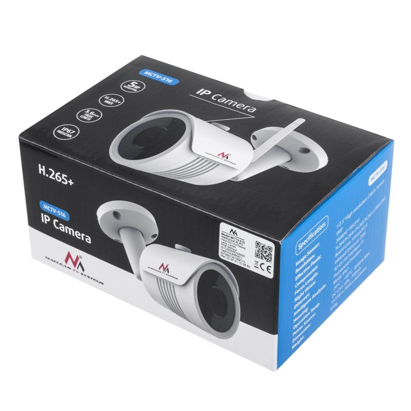 Kamera sieciowa IP Maclean MCTV-516, IPC WiFi 5MPx, zewnętrz… | PartsPC.pl