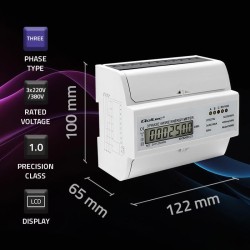 Trójfazowy dwukierunkowy elektroniczny licznik | miernik zuż… | PartsPC.pl