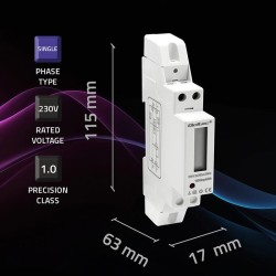 Jednofazowy elektroniczny licznik | miernik zużycia energii … | PartsPC.pl
