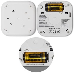 Czujnik dymu Qoltec z baterią | Tuya | Wi-Fi | alarm 85dB | LED