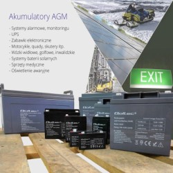 Akumulator AGM | 12V | 24Ah | max.7.2A | PartsPC.pl