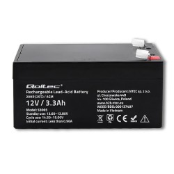 Akumulator AGM | 12V | 3.3Ah | max. 49.5A | PartsPC.pl
