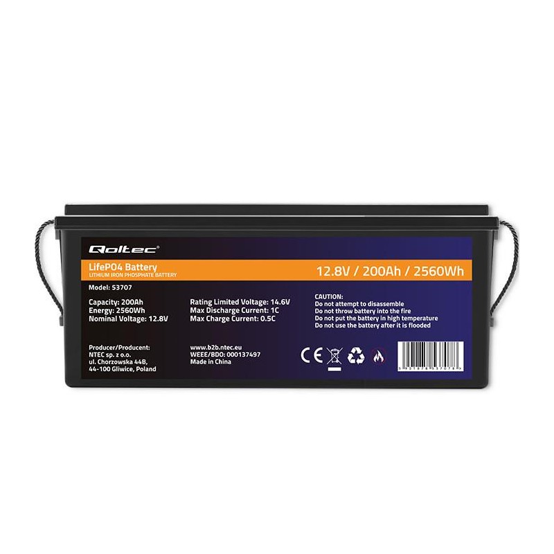 Akumulator LiFePO4 Litowo-Żelazowo-Fosforanowy | 12.8V | 200… | PartsPC.pl