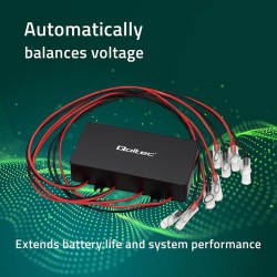 Balanser napięcia Qoltec 48V do akumulatorów 4x12V | 10A | L… | PartsPC.pl