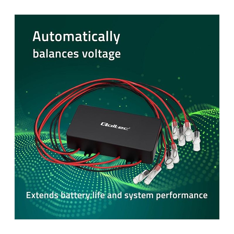 Balanser napięcia Qoltec 48V do akumulatorów 4x12V | 10A | L… | PartsPC.pl
