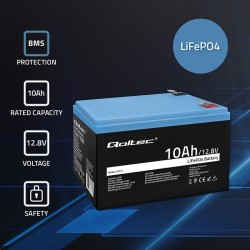 Akumulator LiFePO4 Qoltec Litowo-Żelazowo-Fosforanowy | 12.8… | PartsPC.pl