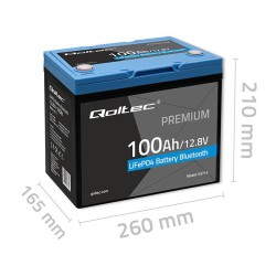 Akumulator LiFePO4 Qoltec Litowo-Żelazowo-Fosforanowy | 12.8… | PartsPC.pl