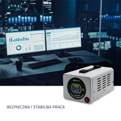 Stabilizator napięcia AVR Qoltec 500VA | PartsPC.pl