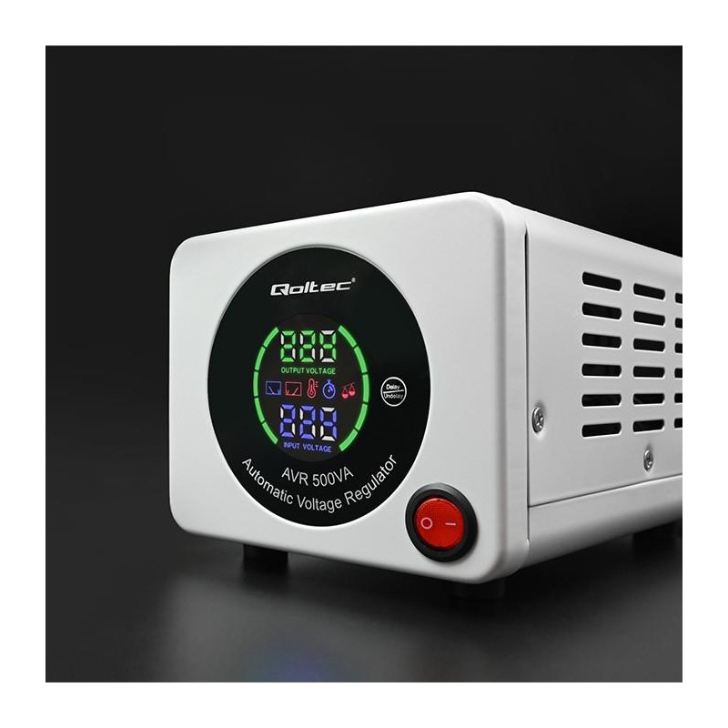 Stabilizator napięcia AVR Qoltec 500VA | PartsPC.pl