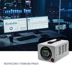 Stabilizator napięcia AVR Qoltec 1000VA | PartsPC.pl