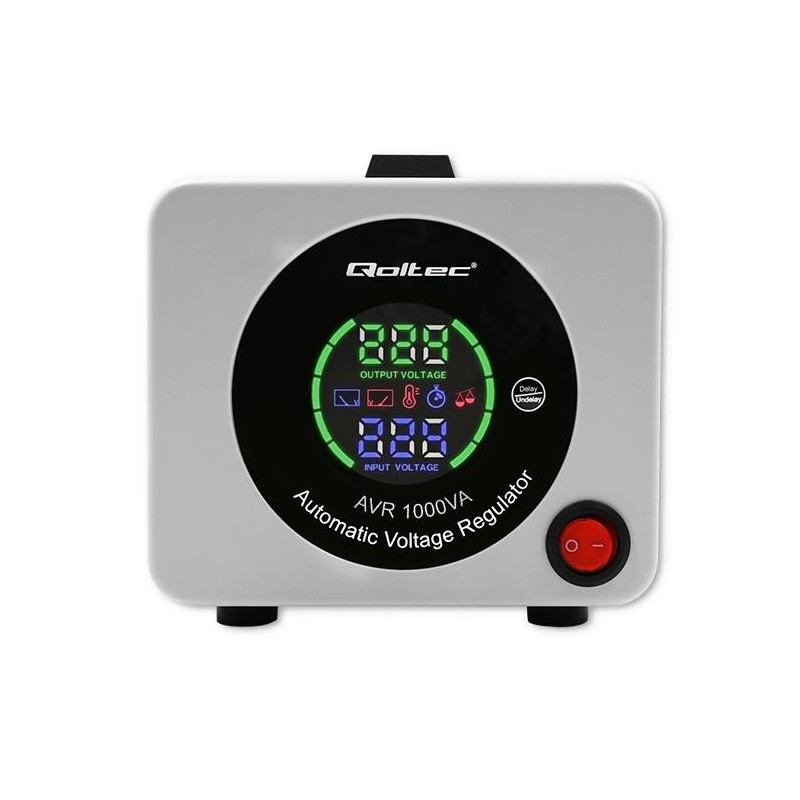 Stabilizator napięcia AVR Qoltec 1000VA | PartsPC.pl