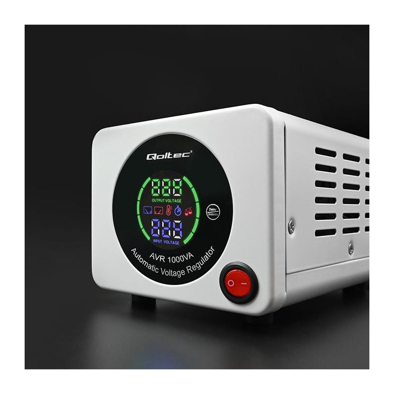 Stabilizator napięcia AVR Qoltec 1000VA | PartsPC.pl
