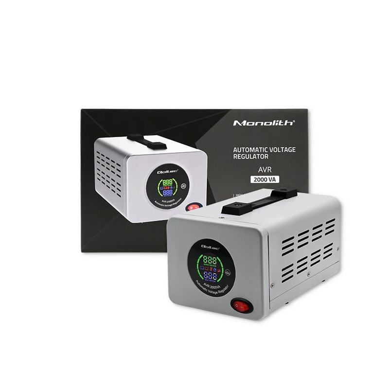 Stabilizator napięcia AVR Qoltec 2000VA | PartsPC.pl