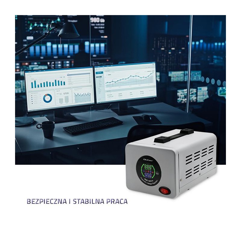 Automatyczny stabilizator napięcia AVR PRO 1000VA 3% | PartsPC.pl