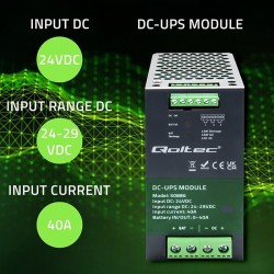 Moduł UPS DC na szynę DIN | 40A | 24V | PartsPC.pl