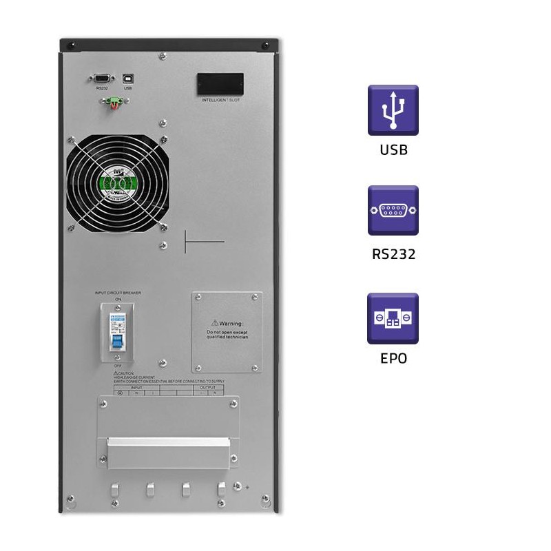 Zasilacz awaryjny UPS | On-line | Pure Sine Wave | 6kVA | 4.… | PartsPC.pl