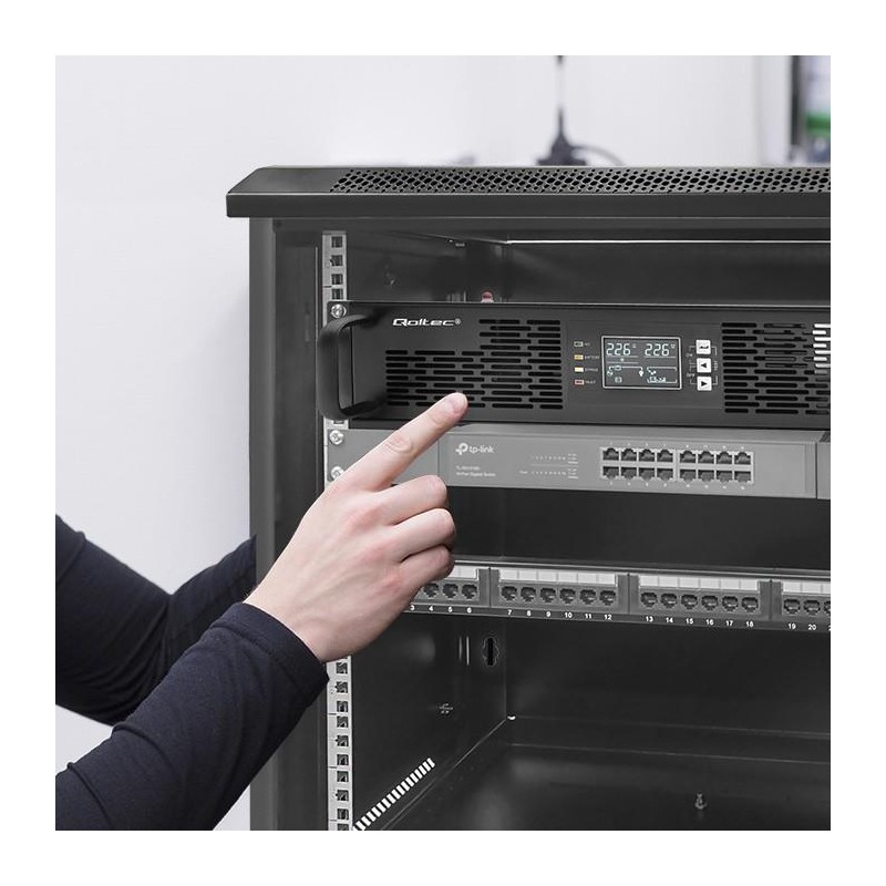 Zasilacz awaryjny UPS Qoltec do RACK | 1kVA | 1000W | Power … | PartsPC.pl