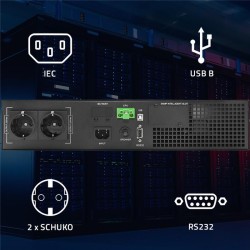 Zasilacz awaryjny UPS Qoltec do RACK | 1kVA | 1000W | Power … | PartsPC.pl