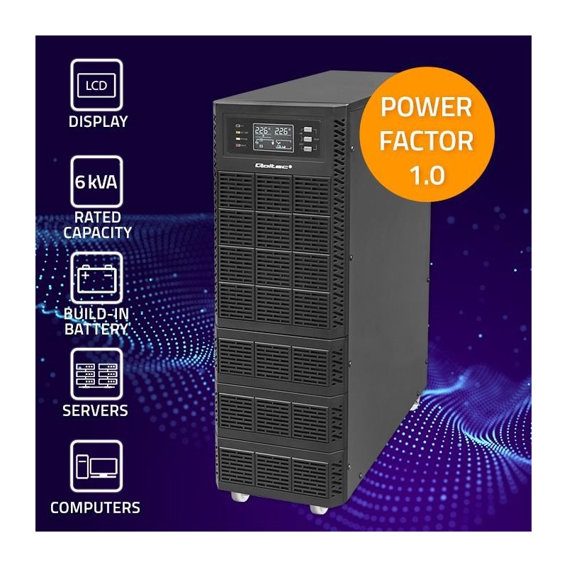 Zasilacz awaryjny UPS 6kVA | 6000W | Power Factor 1.0 | LCD … | PartsPC.pl