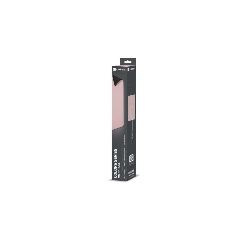 Podkładka pod mysz Natec Colors Series Misty Rose 800x400mm | PartsPC.pl