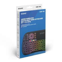 Podświetlana klawiatura bezprzewodowa RGB BT + 2.4 GHz , TV … | PartsPC.pl