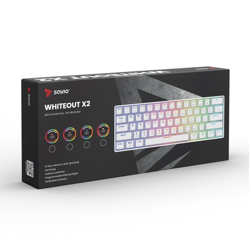 Klawiatura mechaniczna WHITEOUT X2 OUTEMU Peach Silent, Hot … | PartsPC.pl