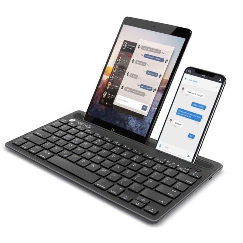 Klawiatura Bluetooth z podstawką na tablet i telefon | PartsPC.pl