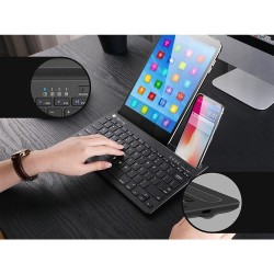 Klawiatura Bluetooth z podstawką na tablet i telefon | PartsPC.pl
