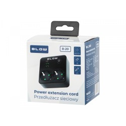 Rozgałęźnik R-20 PR 2-GNIAZDA + 2USB + USB-C czarny | PartsPC.pl