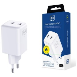 Ładowarka sieciowa Hyper Charger PD 45W GaN QC4+ PPS 2C biał… | PartsPC.pl