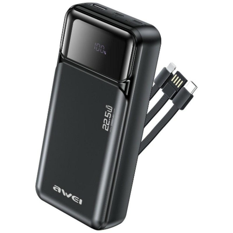 Powerbank PA-93 22,5W PD 20000mAh kable wbudowane | PartsPC.pl