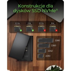 Obudowa SSD IB-1920M-C42 NNVMe SSD , USB4 GEN 3x2 (40GB) | PartsPC.pl