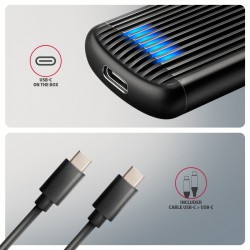 EEM2-SC Obudowa zewnętrzna aluminiowa bezśrubowa USB-C 3.2 G… | PartsPC.pl