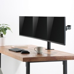 Uchwyt na 3 monitory,17 -27 cali, ramie 380mm,3x7kg | PartsPC.pl