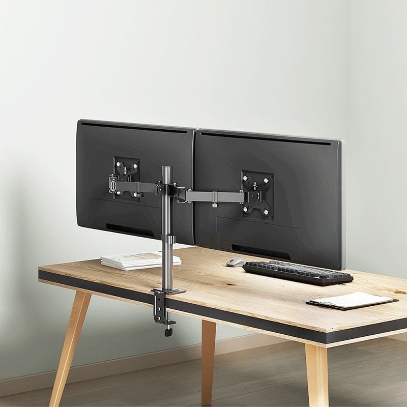 Uchwyt do monitora 2x 17-32',10kg max na ramie | PartsPC.pl